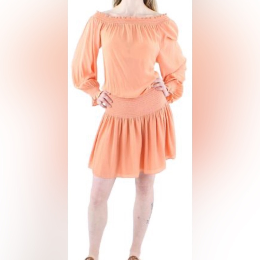 Ramy brook janell mini dress in coral